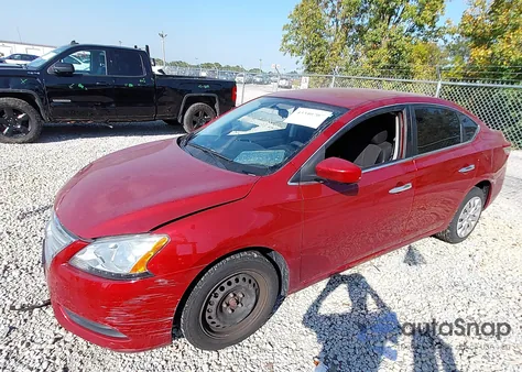 2014 Nissan Sentra Sv from USA, damaged, VIN 3N1AB7AP1EY248521
